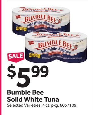 Stop&Shop Bumble bee solid white tuna offer