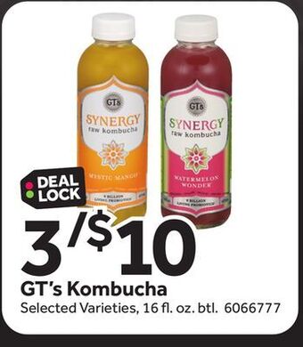 Stop&Shop Gt's kombucha offer