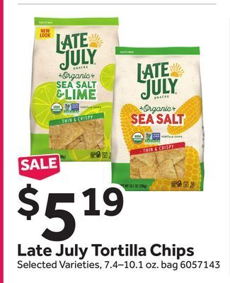 Stop&Shop Late july tortilla chips offer