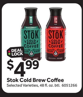 Stop&Shop Stok cold brew coffee offer