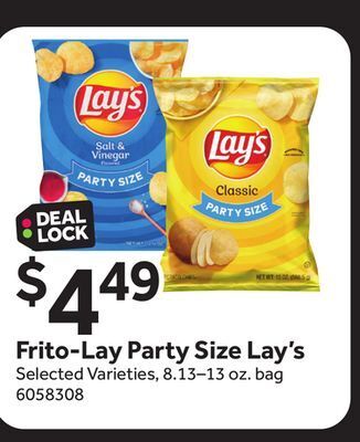 Stop&Shop Frito-lay party size lay's offer