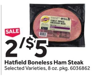 Stop&Shop Hatfield boneless ham steak offer