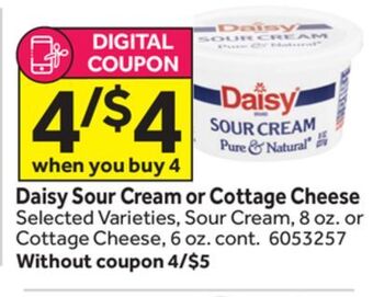 Stop&Shop Daisy sour cream or cottage cheese offer