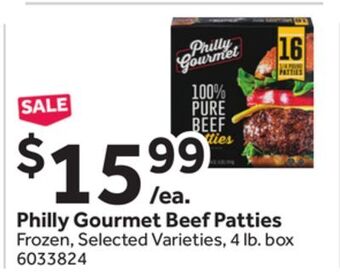 Stop&Shop Philly gourmet beef patties offer