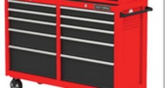 Lowe's 52-in 10-drawer steel rolling tool cabinet offer