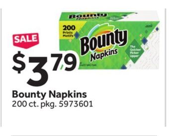 Stop&Shop Bounty napkins offer
