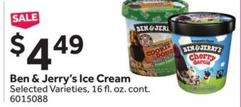 Stop&Shop Ben & jerry's ice cream offer