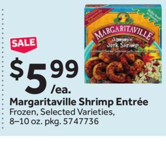 Stop&Shop Margaritaville shrimp entrée offer