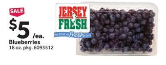 Stop&Shop Blueberries offer