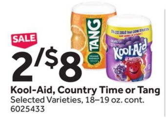 Stop&Shop Kool-aid, country time or tang offer