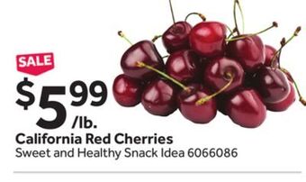Stop&Shop California red cherries offer