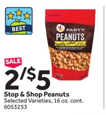 Stop&Shop Stop & shop peanuts offer