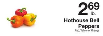 The Fresh Grocer Hothouse bell peppers offer