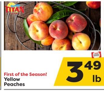 Weis Markets Yellow peaches offer