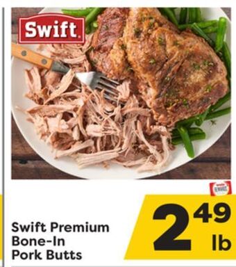 Weis Markets Swift premium bone-in pork butts offer