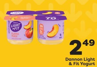 Weis Markets Dannon light & fit yogurt offer