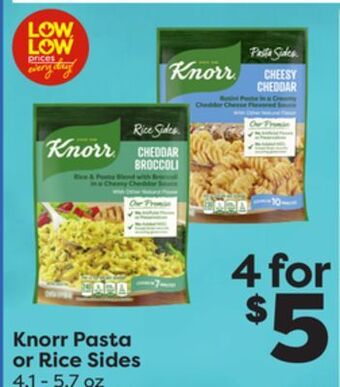 Weis Markets Knorr pasta or rice sides offer