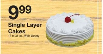The Fresh Grocer Single layer cakes offer