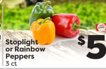 Weis Markets Stoplight or rainbow peppers offer