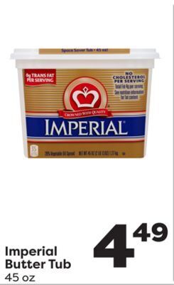 Weis Markets Imperial butter tub offer