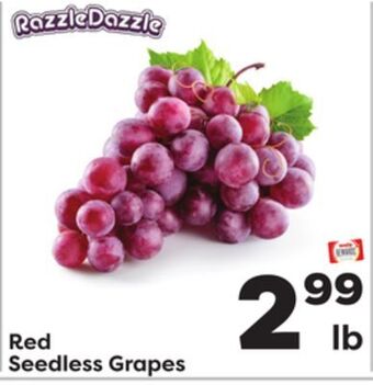Weis Markets Red seedless grapes offer
