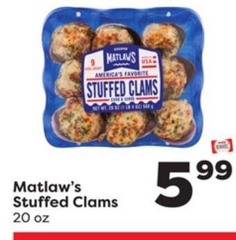 Weis Markets Matlaw's stuffed clams offer