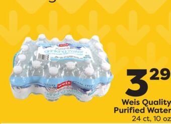 Weis Markets Weis quality purified water offer