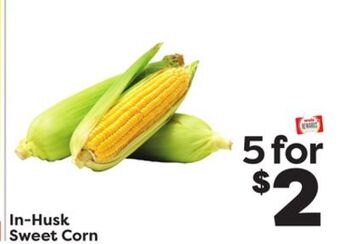 Weis Markets In-husk sweet corn offer