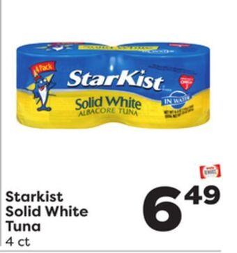 Weis Markets Starkist solid white tuna offer