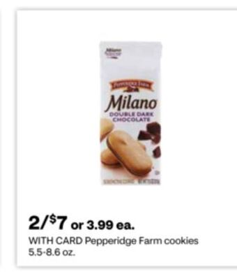 CVS Pepperidge farm cookies 5.5-8.6 oz. offer