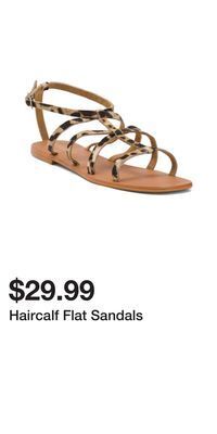 TJ Maxx Haircalf flat sandals offer