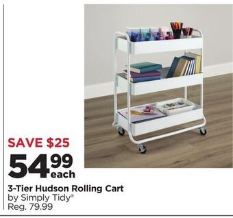 Michaels 3-tier hudson rolling cart by simply tidy® offer