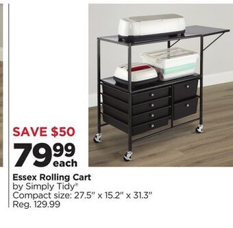 Michaels Essex rolling cart offer