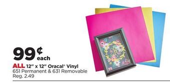 Michaels All 12 x 12 oracal® vinyl offer