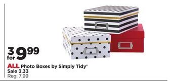 Michaels All photo boxes by simply tidy® offer