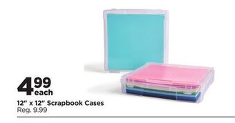 Michaels 12 x 12 scrapbook cases offer