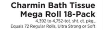 ShopRite Bath tissue mega roll 18-pack offer