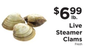 ShopRite Live steamer clams offer