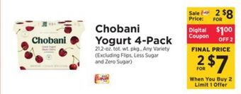 ShopRite Yogurt 4-pack offer