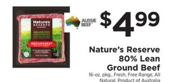 ShopRite 80% lean ground beef offer
