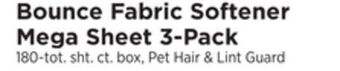 ShopRite Fabric softener mega sheet 3-pack offer