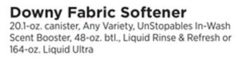 ShopRite Fabric softener offer