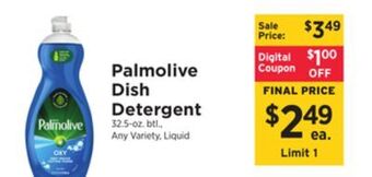 ShopRite Dish detergent offer