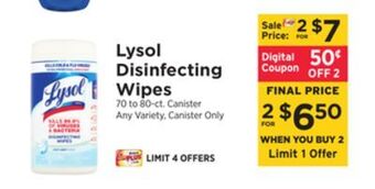 ShopRite Disinfecting wipes offer