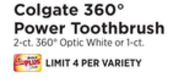 ShopRite 360° power toothbrush offer