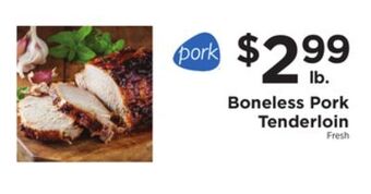 ShopRite Boneless pork tenderloin offer