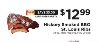 ShopRite Smoked bbq st. louis ribs offer