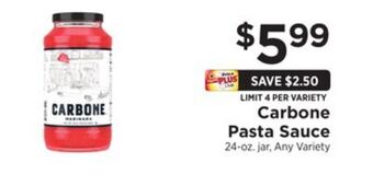 ShopRite Pasta sauce offer
