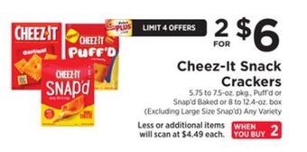 ShopRite Snack crackers offer