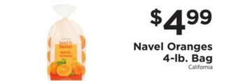 ShopRite Navel oranges 4-lb. bag offer